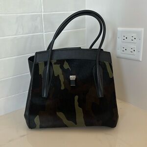 Micheal Kors Olive Camo Bancroft Bag